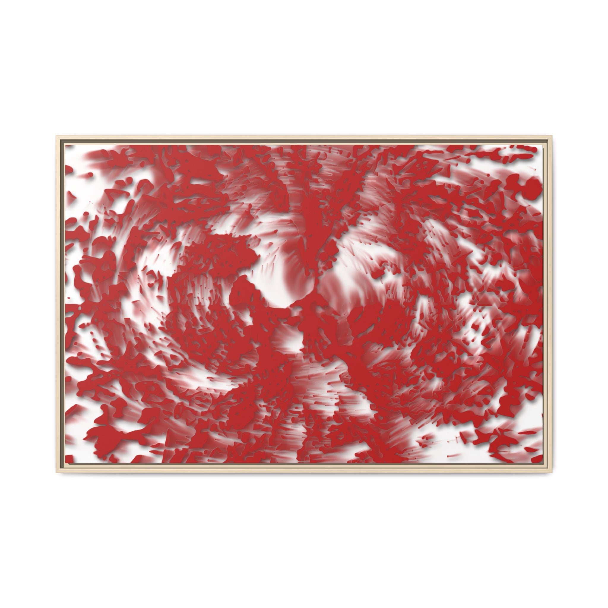 Framed Canvas Art - Tracers Red
