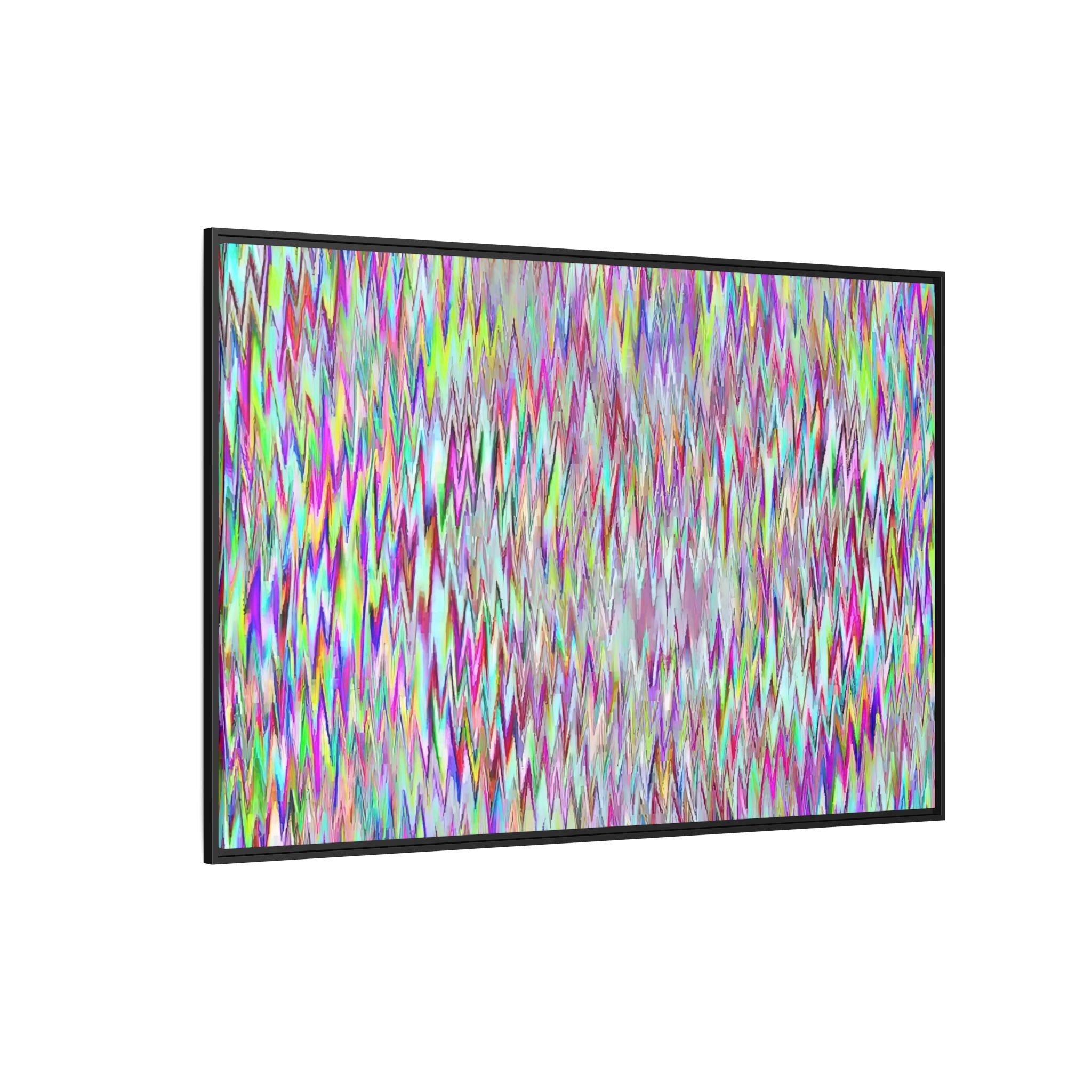 Framed Canvas Art — "Gun Runners Static"
