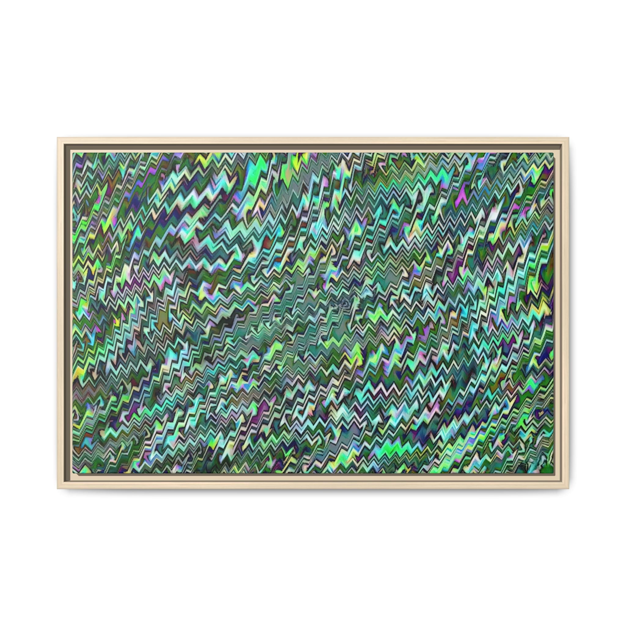 Framed Canvas Art — "GR Jagged"
