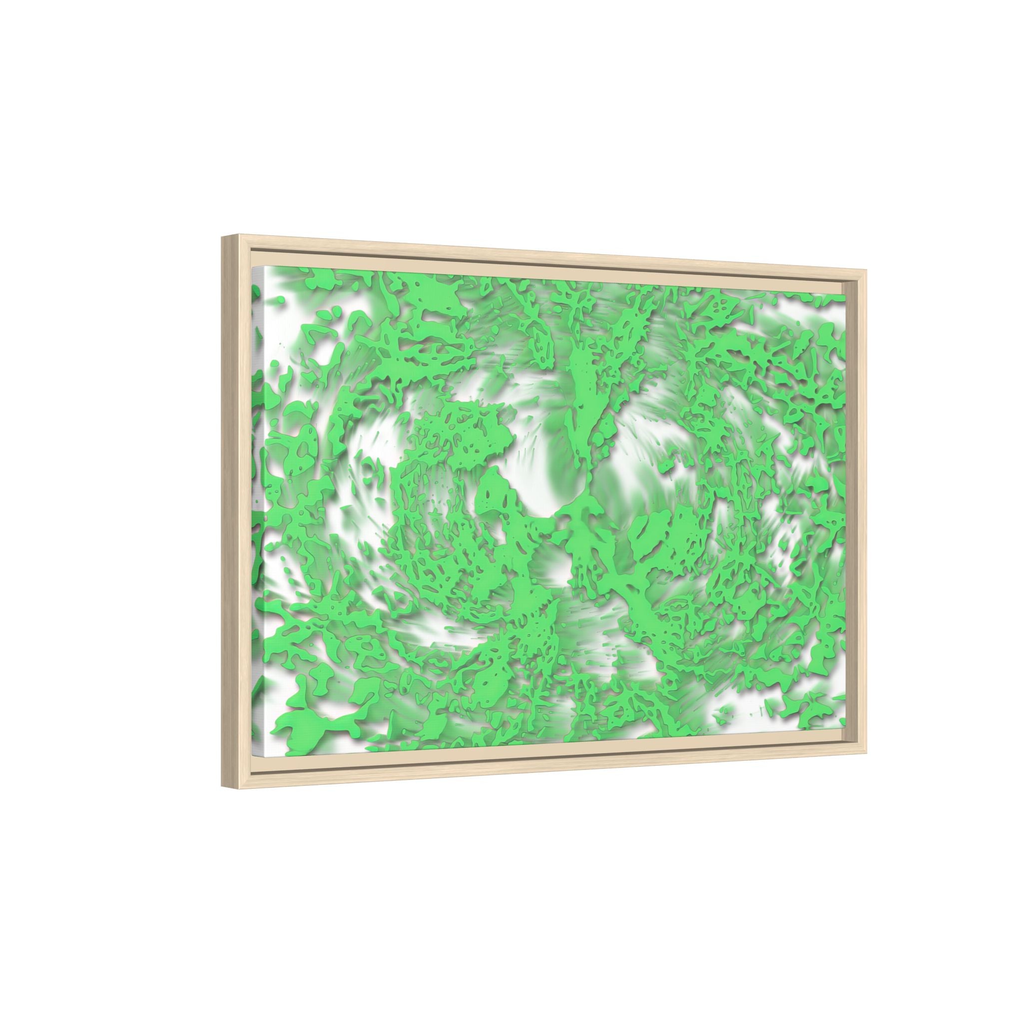 Framed Canvas Art - Tracers Green