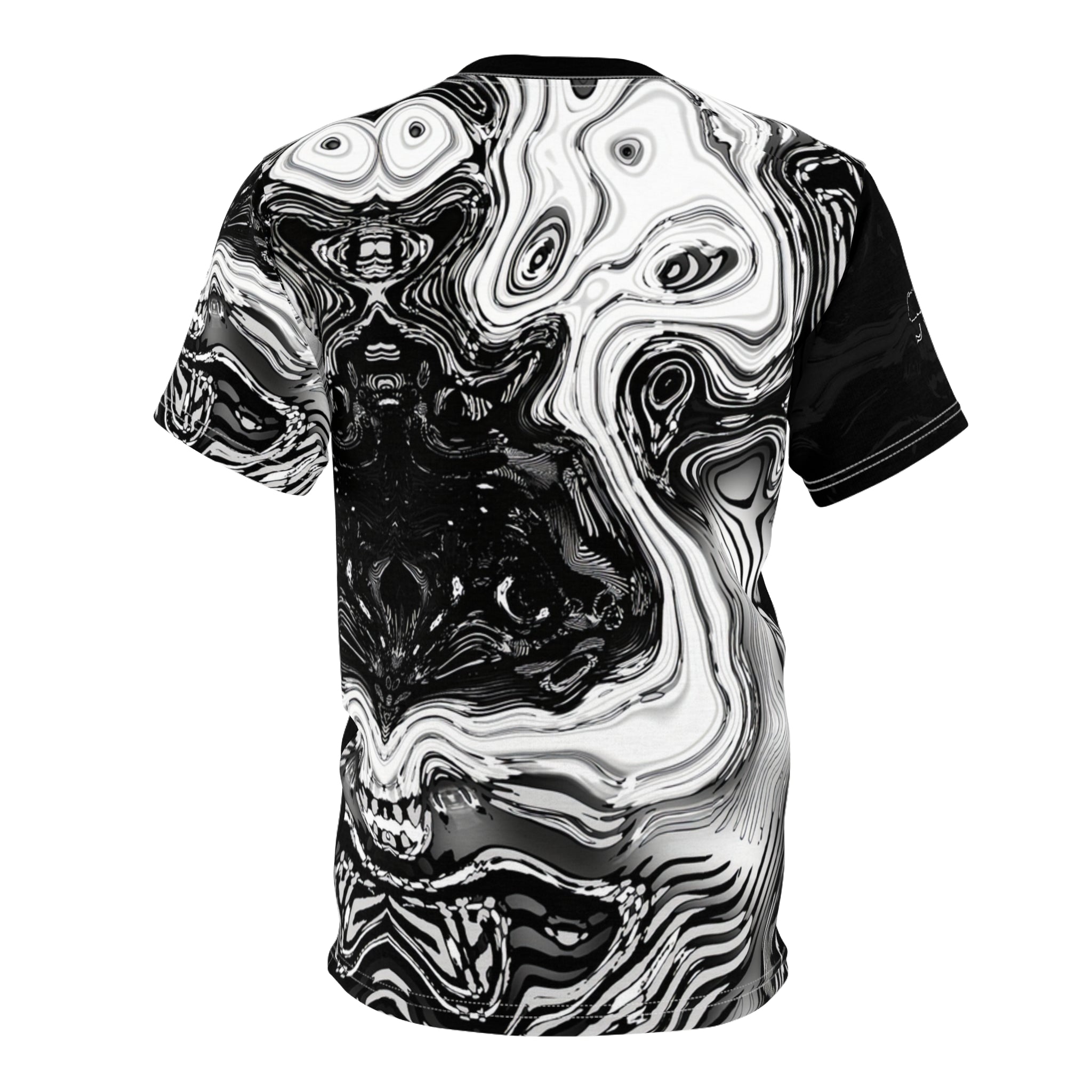 T-Shirt - Spirit Black and White (AOP)