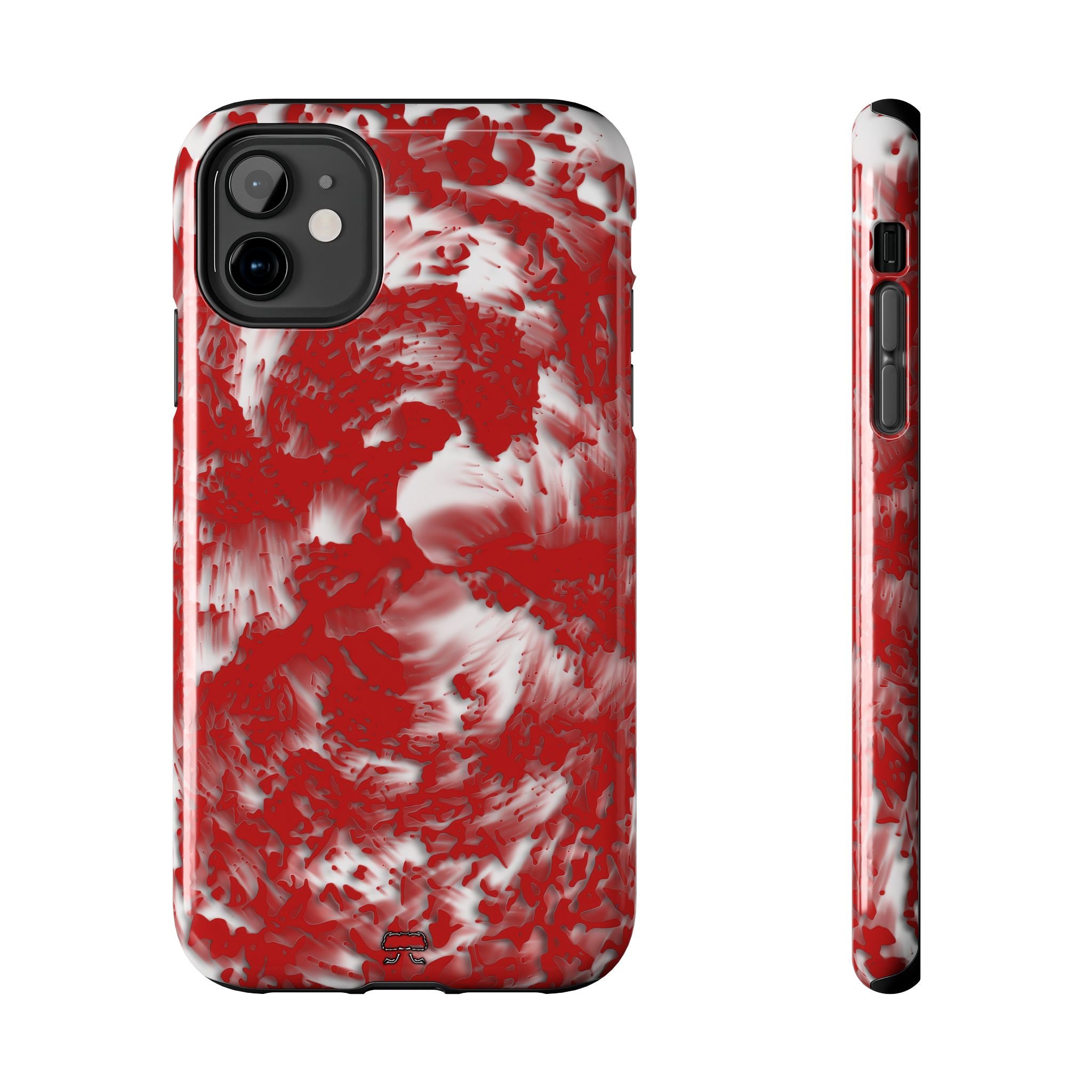 iPhones 11 thru 16 Durable Shockproof Case - Tracers Red