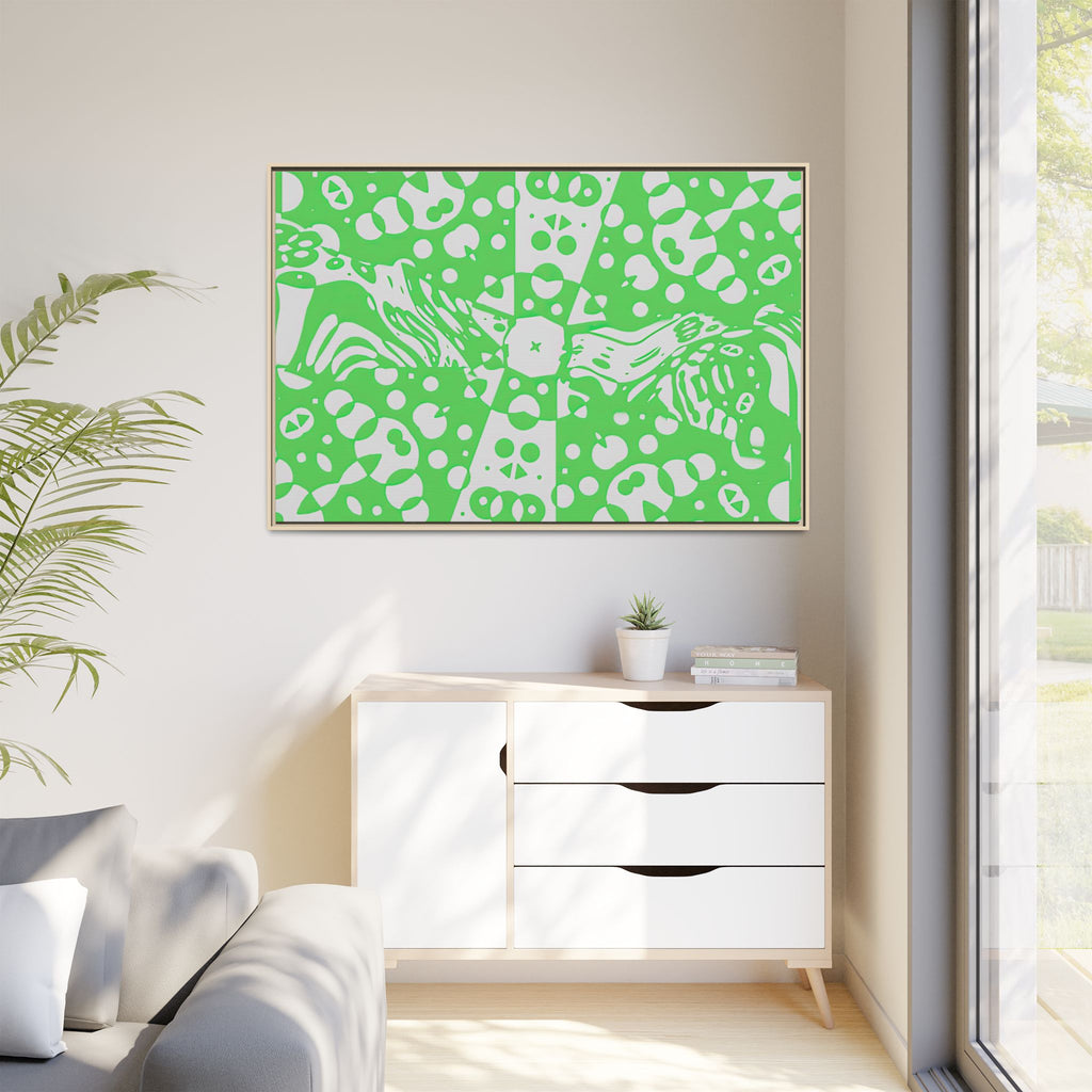 Framed Canvas Art - Aztec G