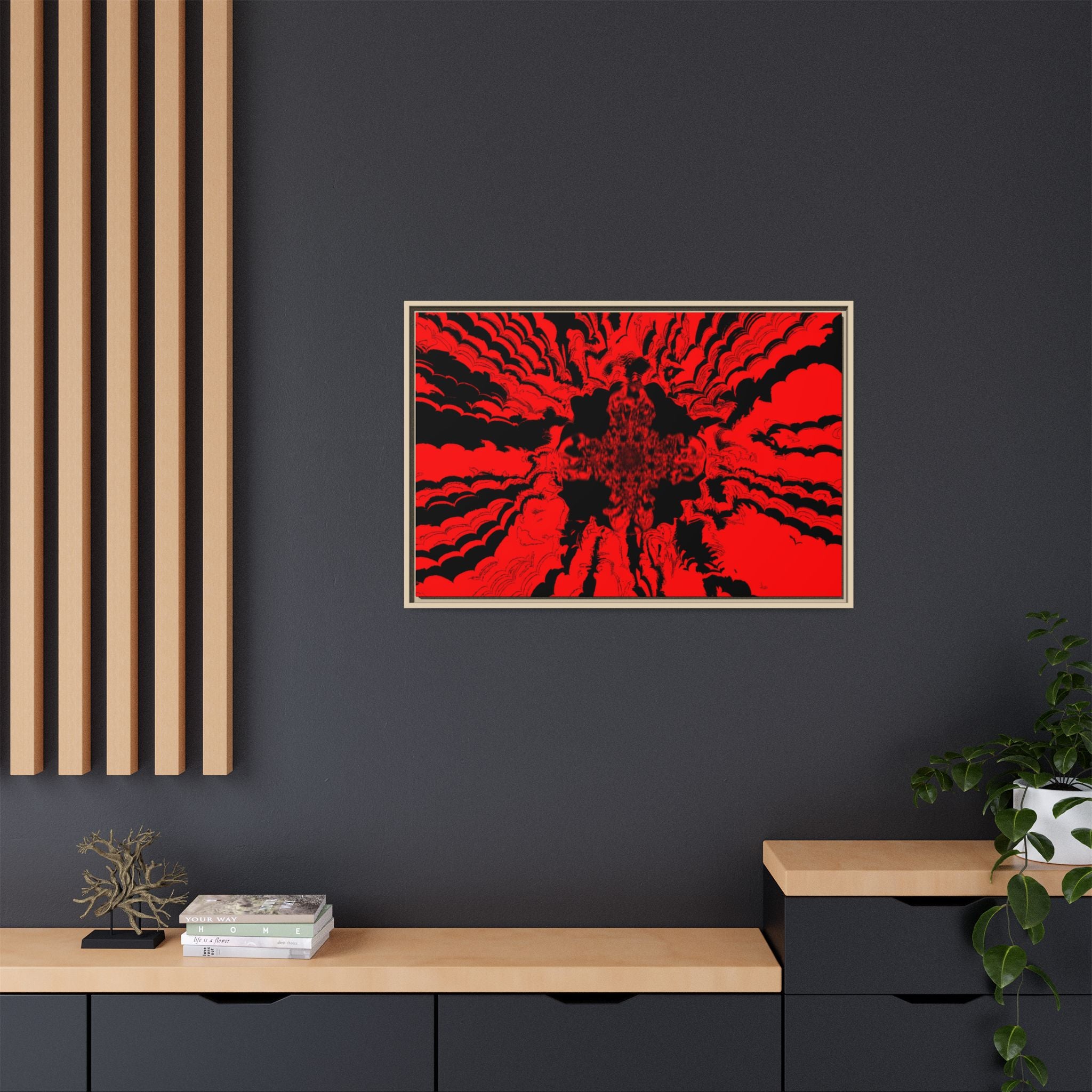 Framed Canvas Art — "Subcranial"