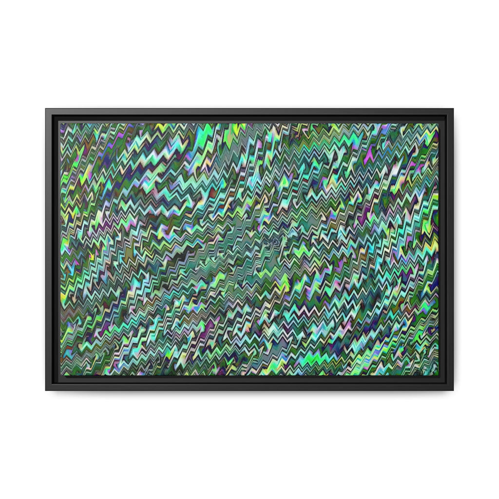 Framed Canvas Art — "GR Jagged"
