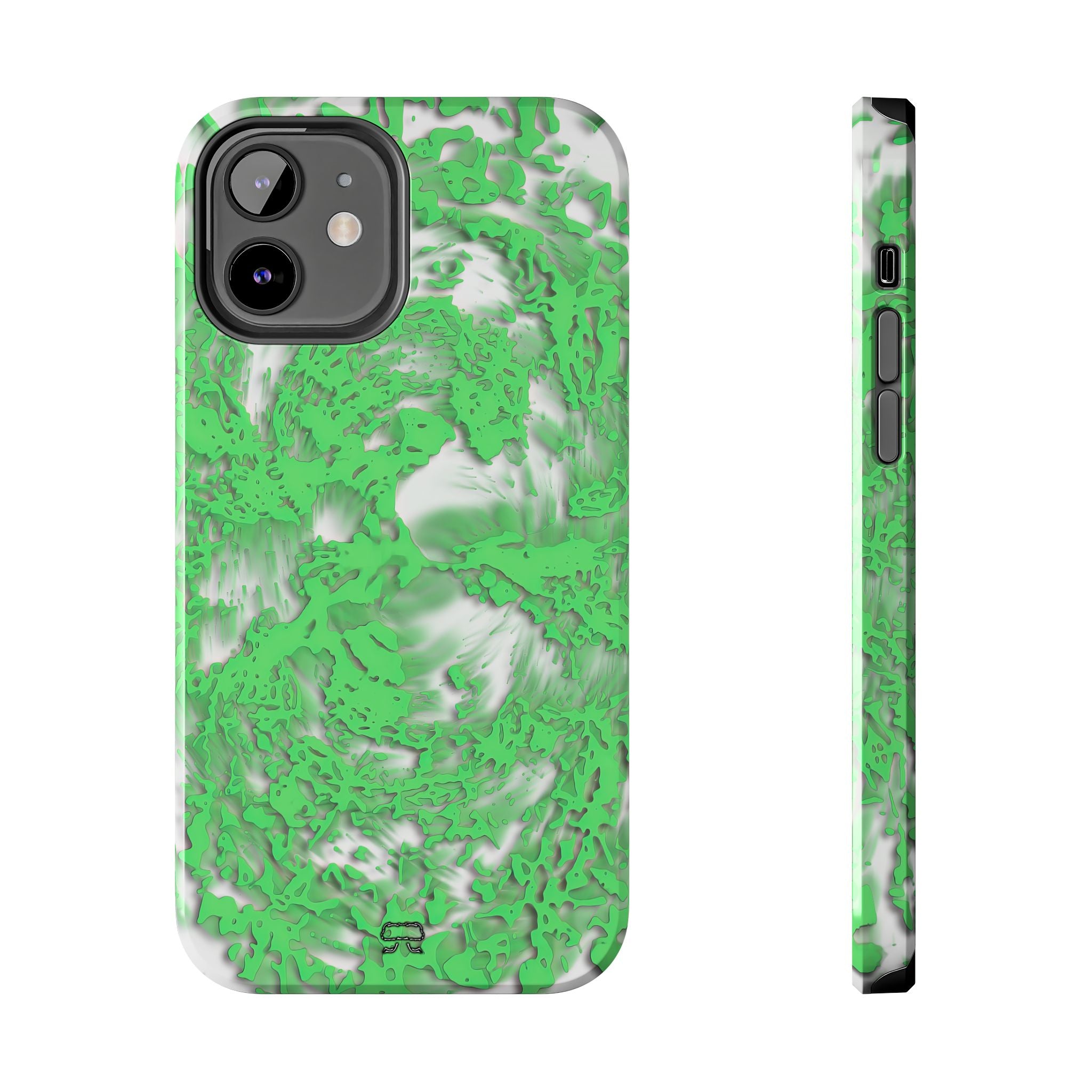 iPhones 11 thru 16 Durable Shockproof Case - Tracers Green