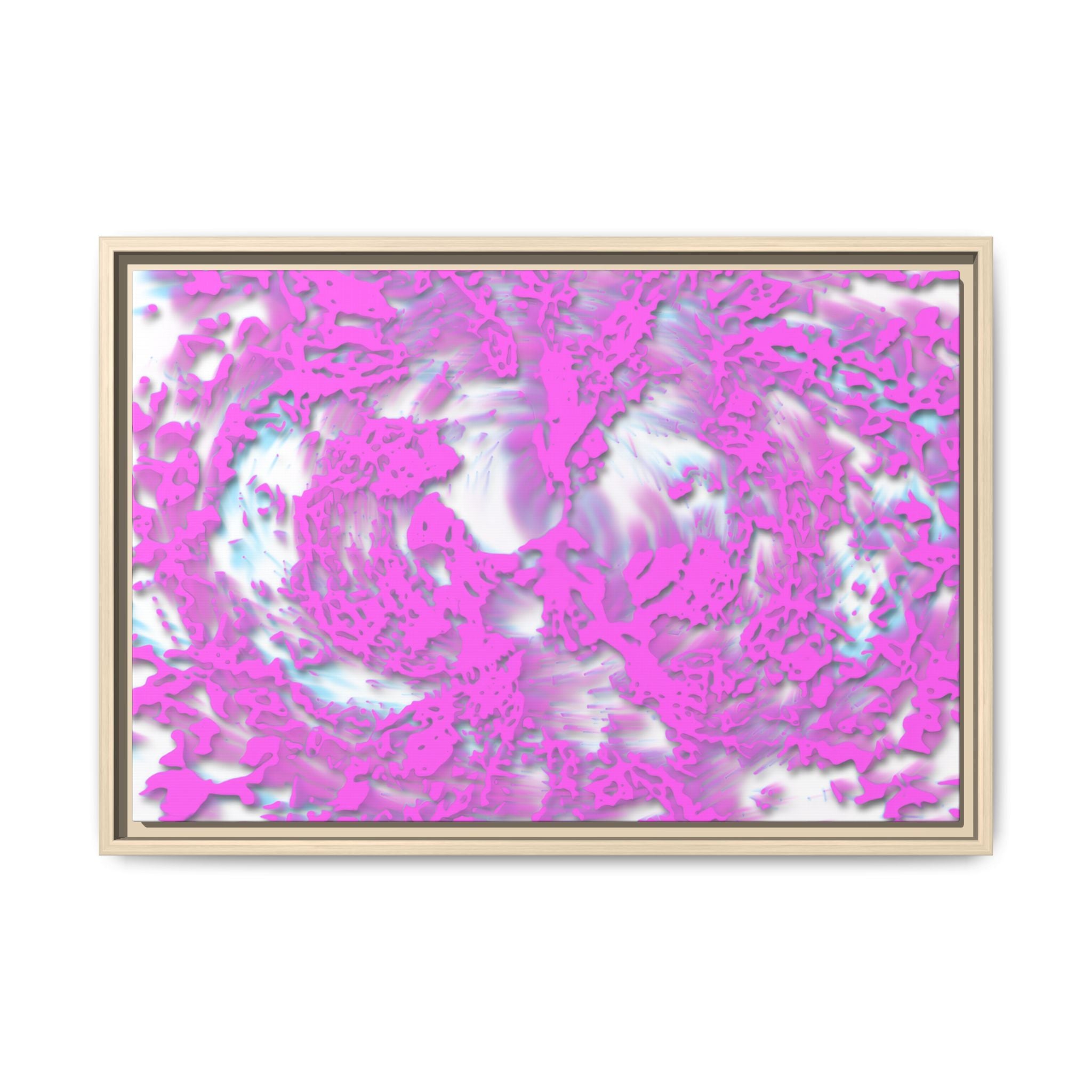 Framed Canvas Art - Tracers Cotton Candy