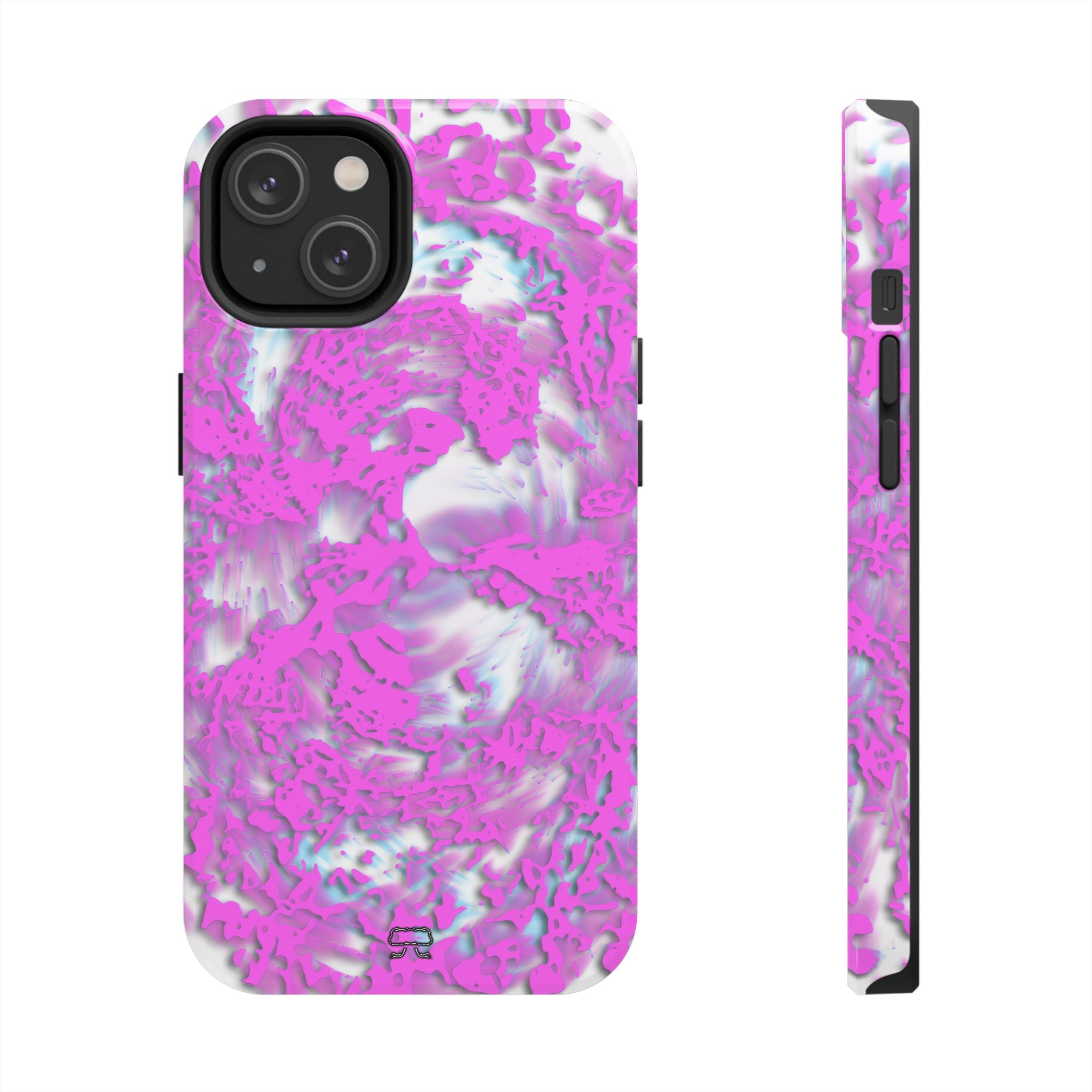 iPhones 11 thru 16 Durable Shockproof Case - Tracers Cotton Candy