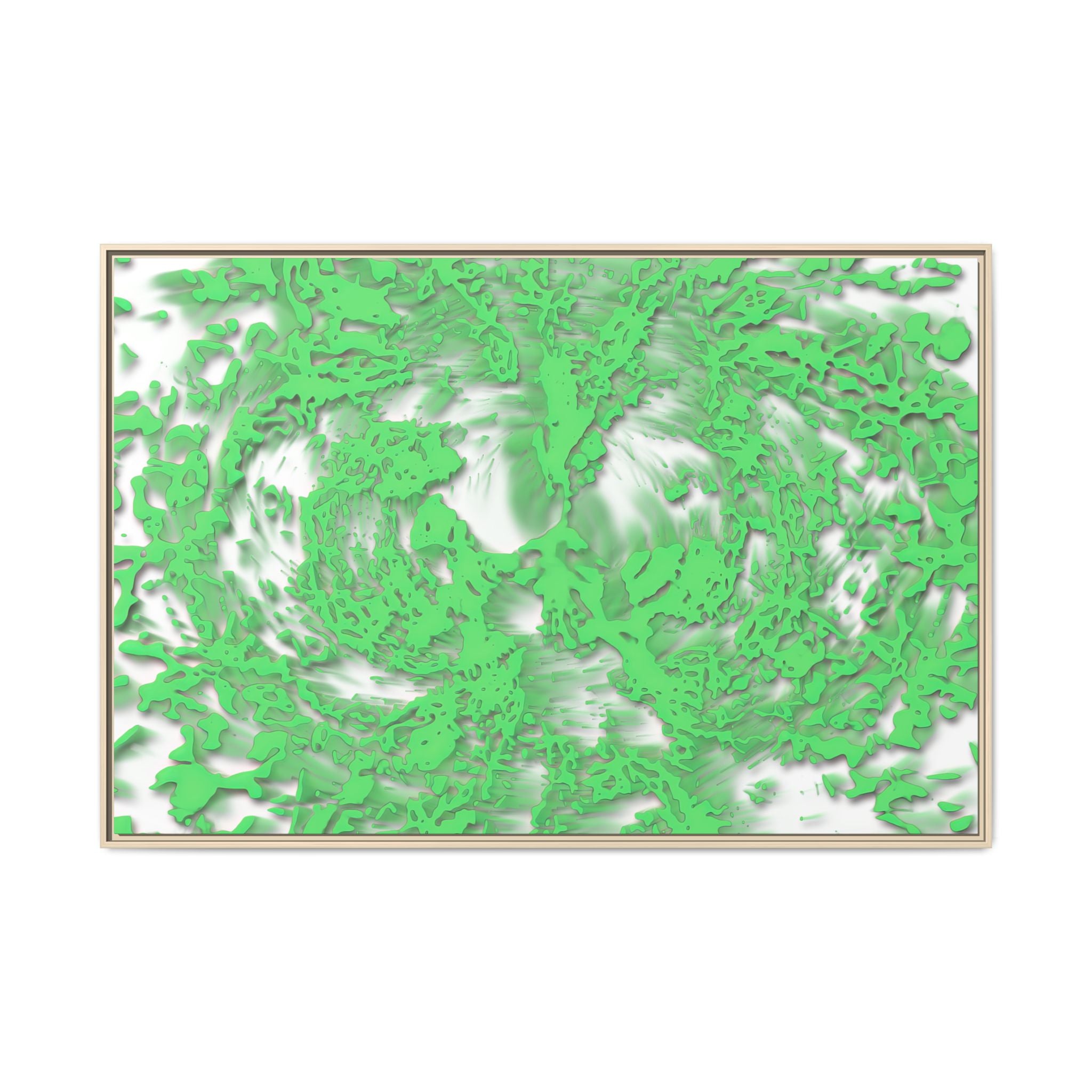 Framed Canvas Art - Tracers Green