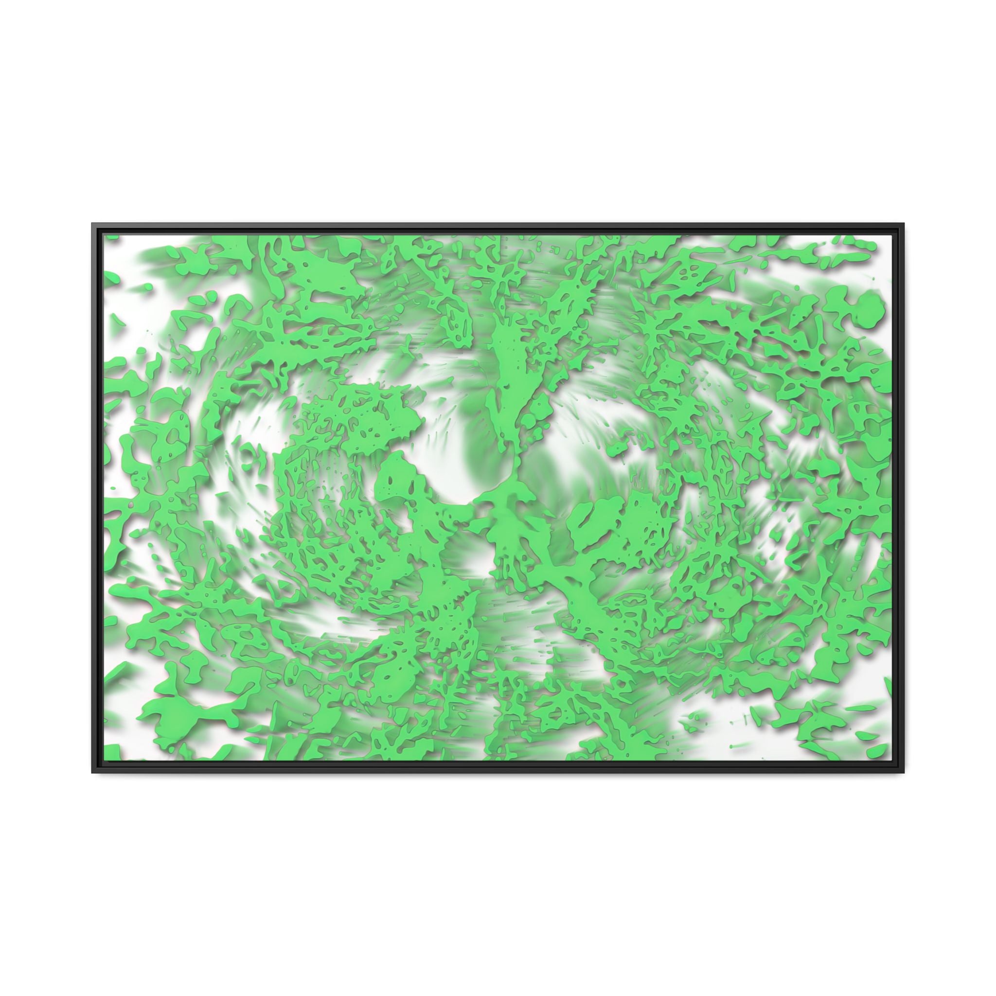 Framed Canvas Art - Tracers Green