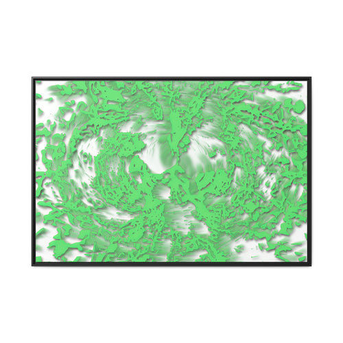 Framed Canvas Art - Tracers Green