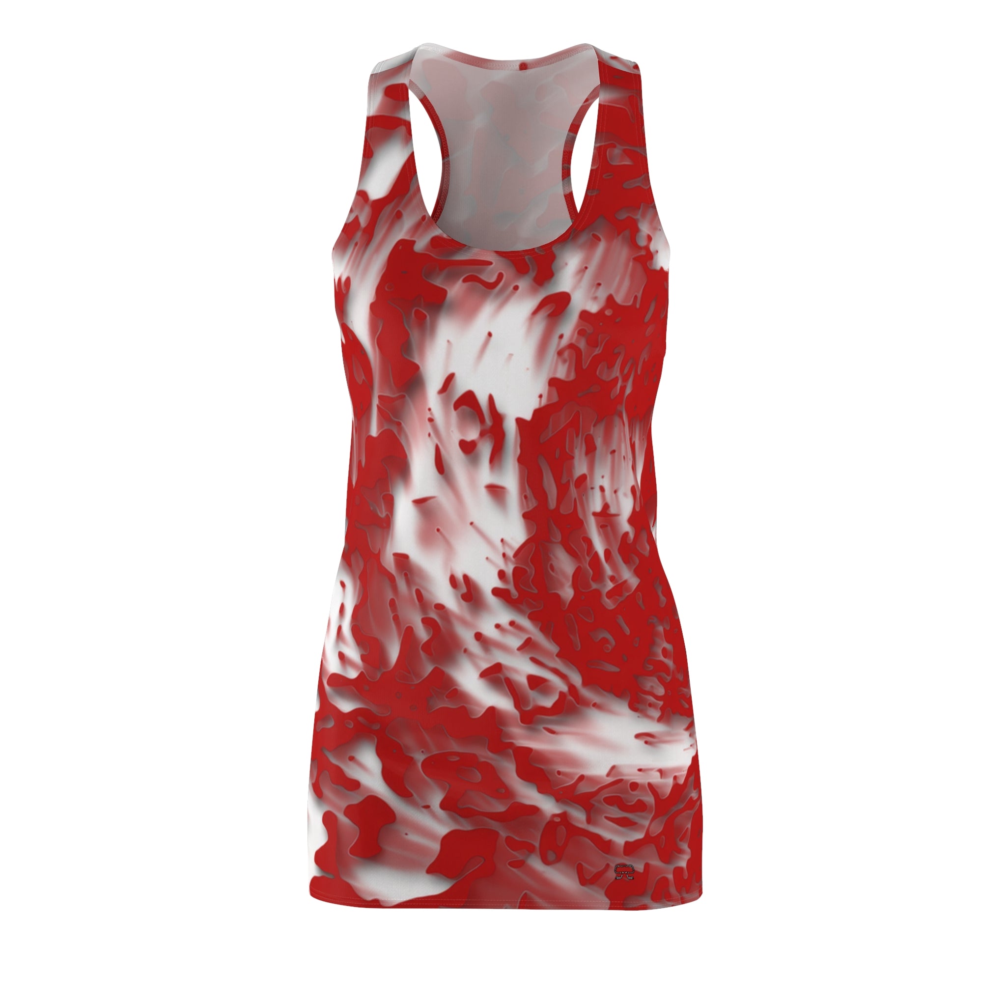 Racerback Dress — Tracers Red (AOP)