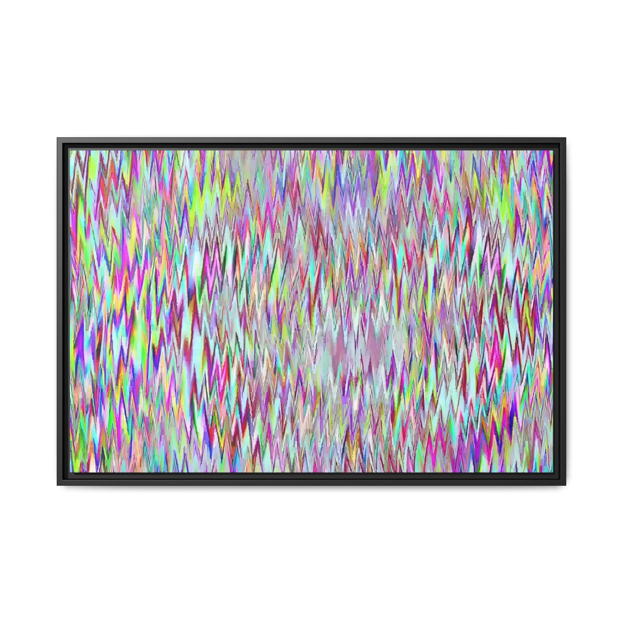 Framed Canvas Art — "Gun Runners Static"