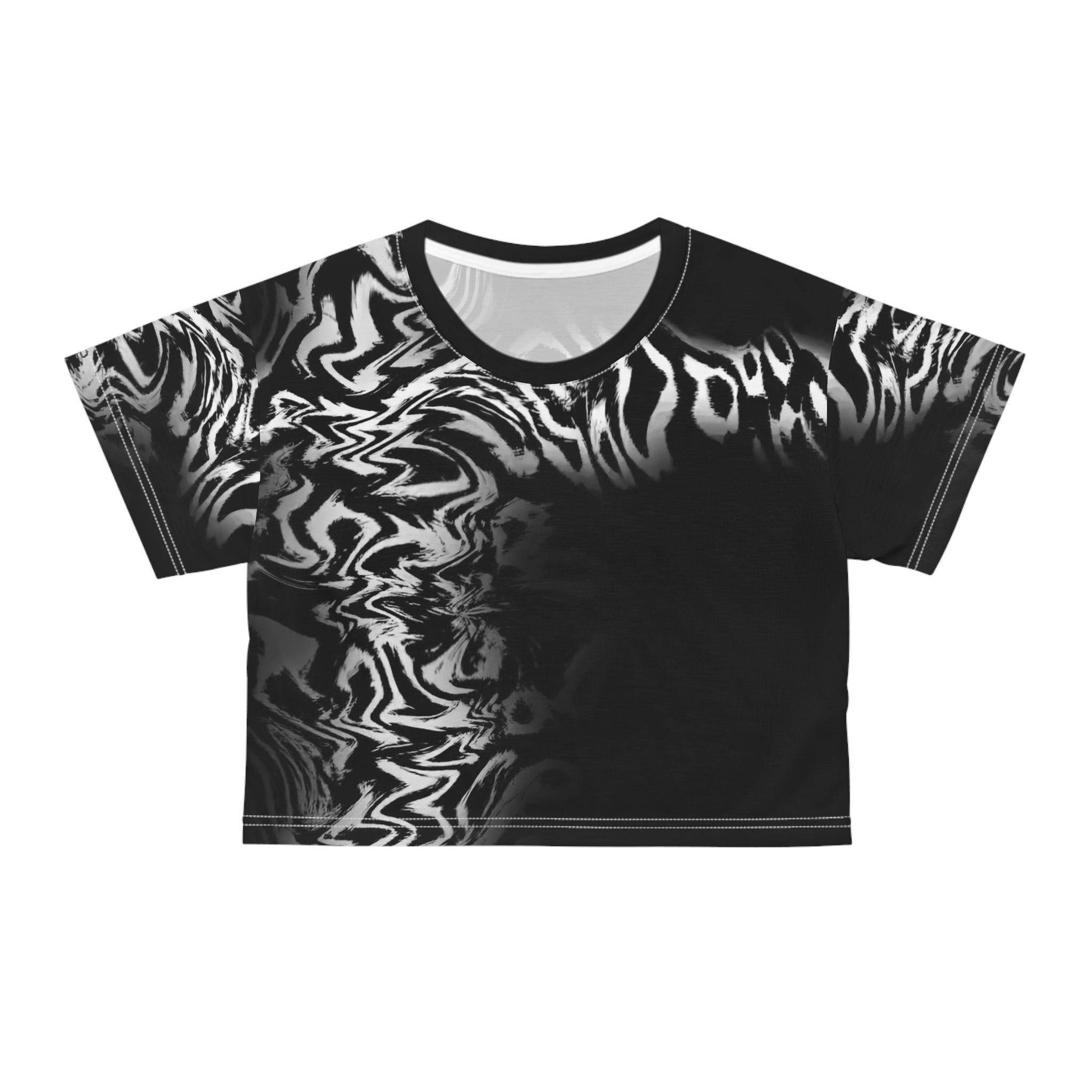 Crop Tee "Plasma" (AOP)