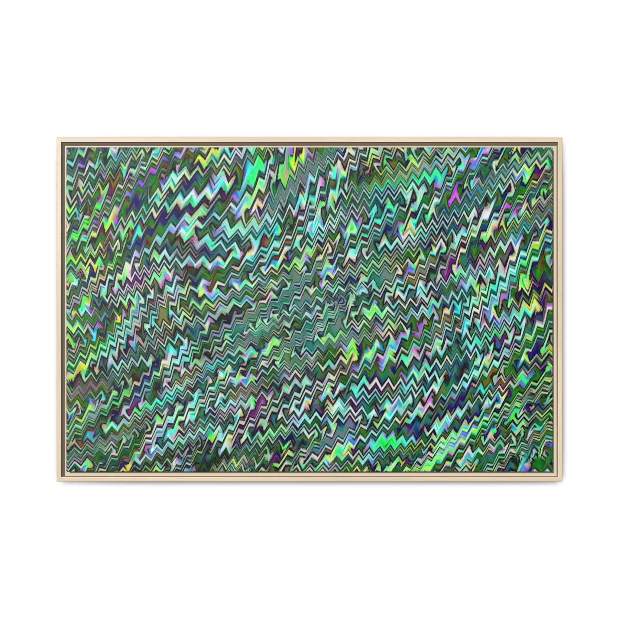 Framed Canvas Art — "GR Jagged"
