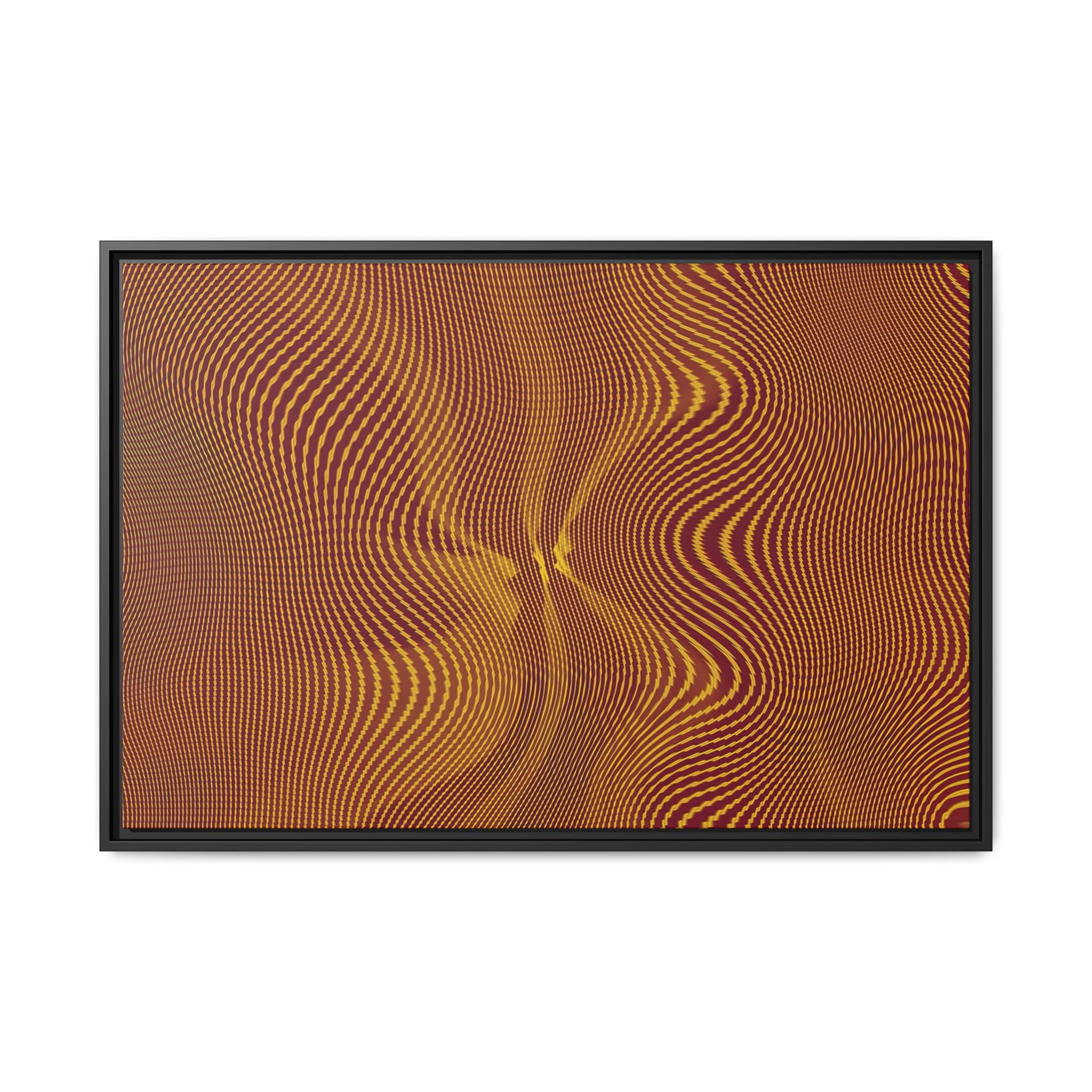 Framed Canvas Art — "Sun Spots Gold"