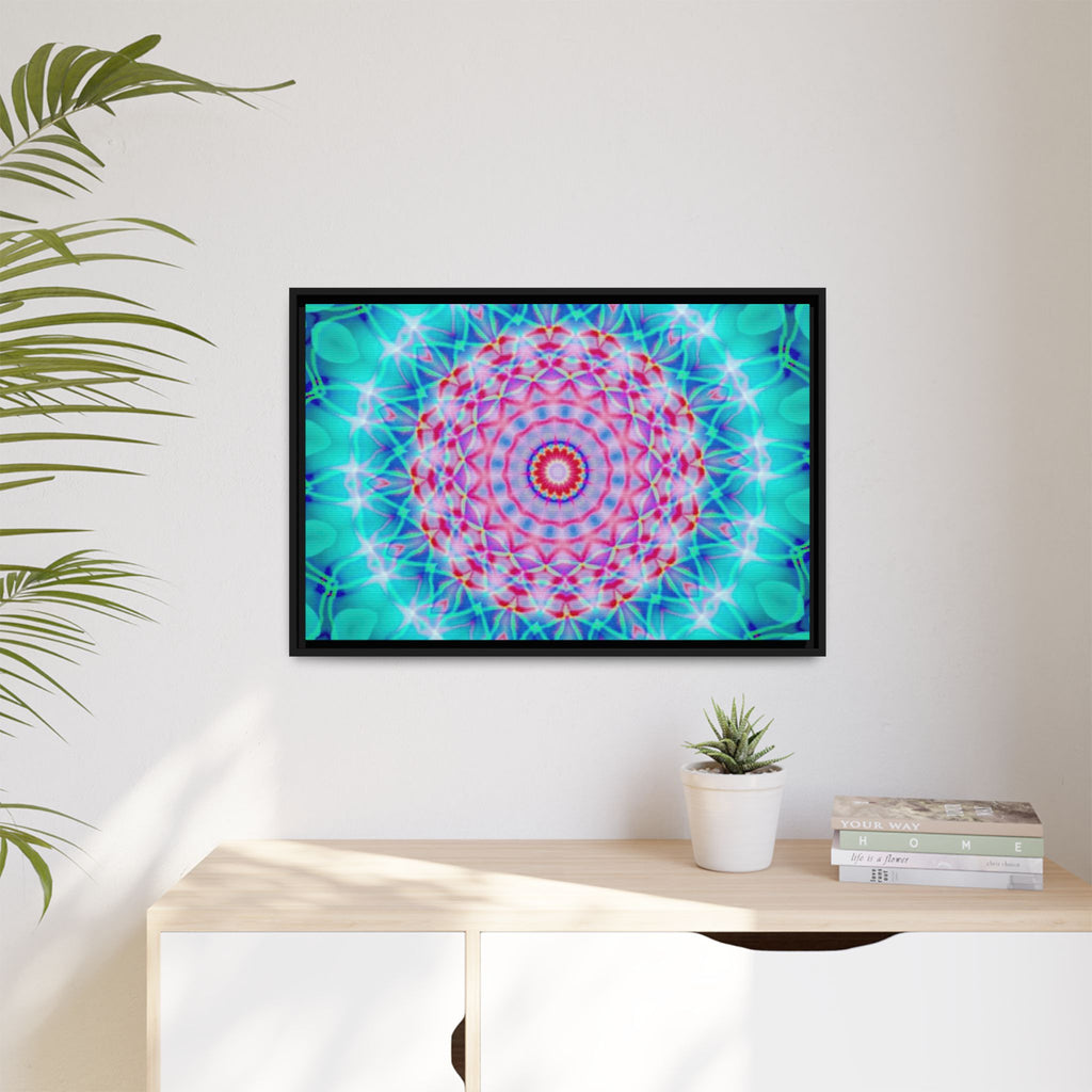 Framed Canvas Art — "Pink Fusion"