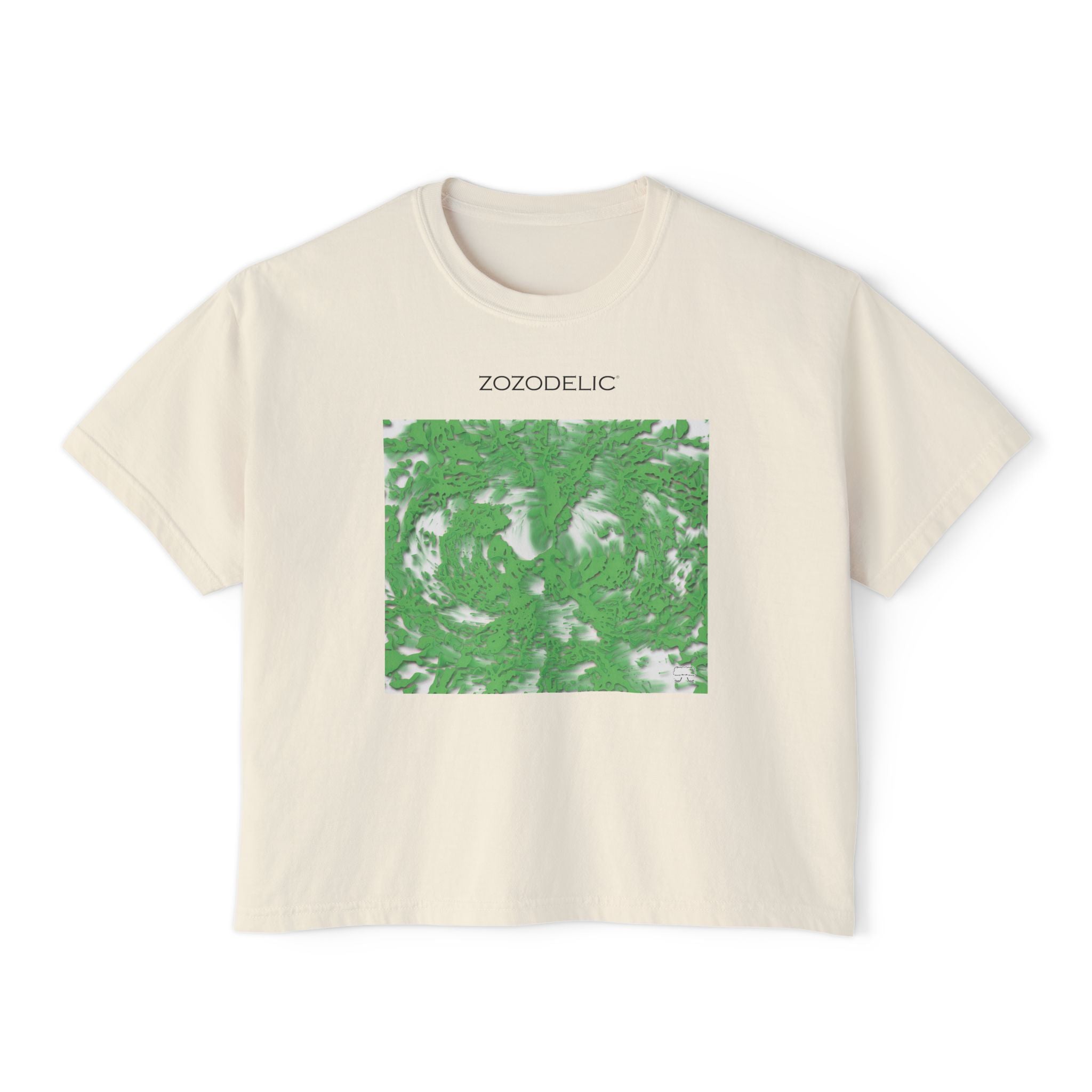 Woman's Box T-Shirt - Tracers Green