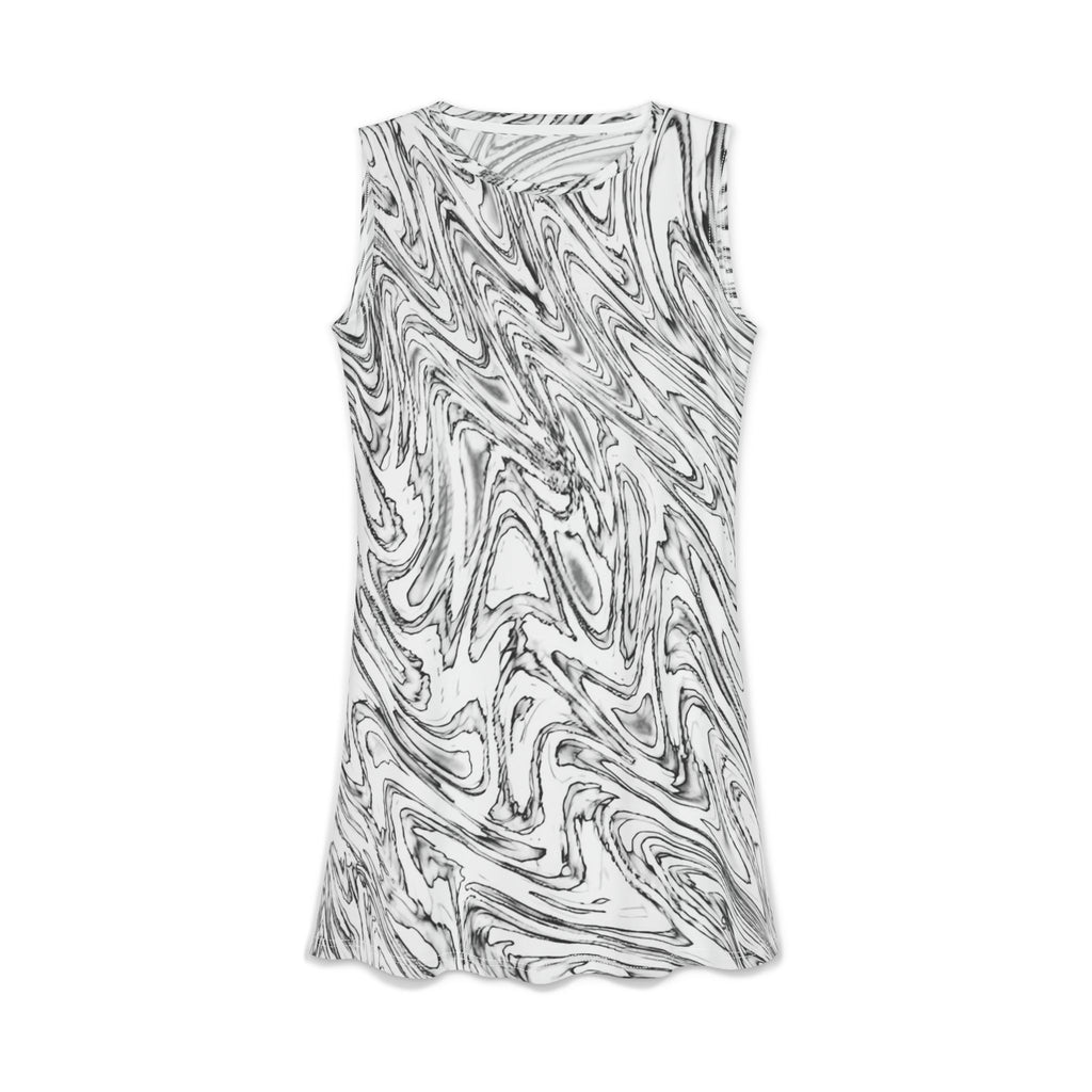 Women's Casual Dress – Hoops BW (AOP)